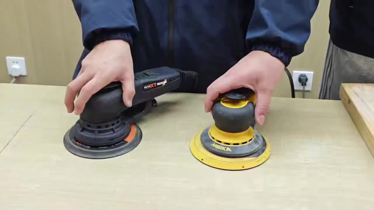 MAXXT Electric 2, 5mm Random Orbital Sander - 350W 3A Multi-Function Variable Speed 4000-10000rpm, 10 Sanding Papers, 110V Plug-in, Ergonomic Handle for Woodworking, Metalworking & DIY Projects, Sander for Woodworking, Metalw