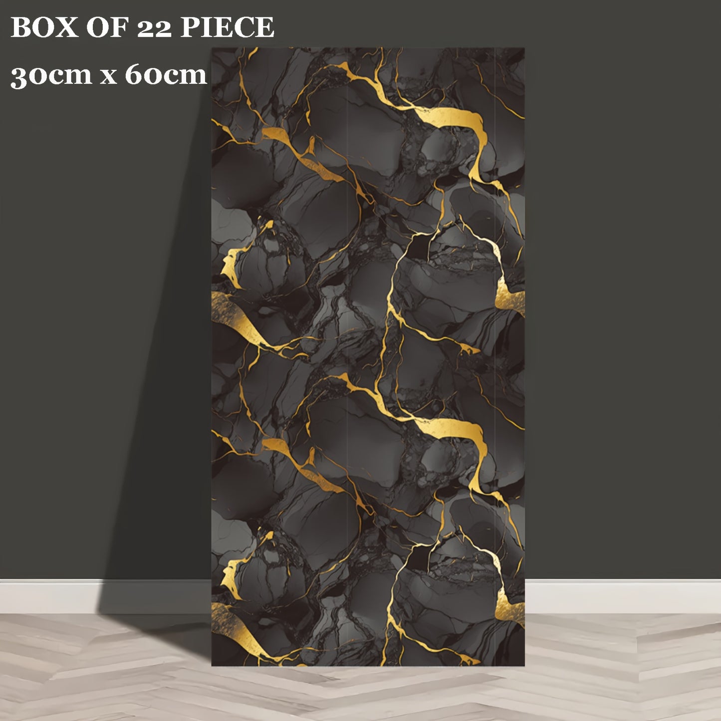 PMMJ 22/44pcs Self-Adhesive Marble Wall Stickers - Bohemian Textured Vinyl Peel-and-Stick Tiles with 3 Marble Designs for Bathrooms, Kitchens, Living Rooms, Office Decor - High Quality And Easy to Clean, Bathroom Accessories,