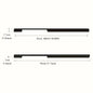 6pcs Modern Minimalist Cabinet Door Handles - Sleek Black Aluminum, Polished Finish, 4" to 19.6" Extended Length for Wardrobe & Kitchen Cabinets