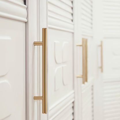 30pcs set of domineering Golden long cabinet door handles, kitchen hardware door handles, metal cabinet handles, screw length 0. 98in, Highly integrated with furniture