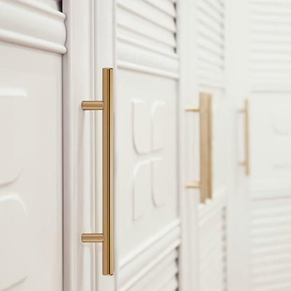 30pcs set of domineering Golden long cabinet door handles, kitchen hardware door handles, metal cabinet handles, screw length 0. 98in, Highly integrated with furniture