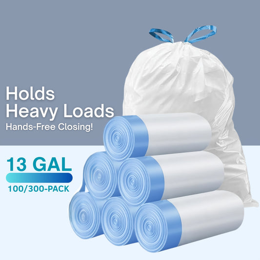 Heavy-Duty Extra Thick 13 Gallon Trash Bags 300
