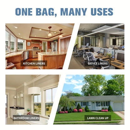 100 -Pack Heavy-Duty 13 Gal Commercial Trash Bags,