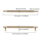 10 Pack 9 Inch(228mm) Golden Kitchen Cabinet Handles, Cabinet Pulls Kitchen Cabinet Hardware For Cupboard Drawer Pulls