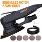 MAXXT Electric 2, 5mm Random Orbital Sander - 350W 3A Multi-Function Variable Speed 4000-10000rpm, 10 Sanding Papers, 110V Plug-in, Ergonomic Handle for Woodworking, Metalworking & DIY Projects, Sander for Woodworking, Metalw