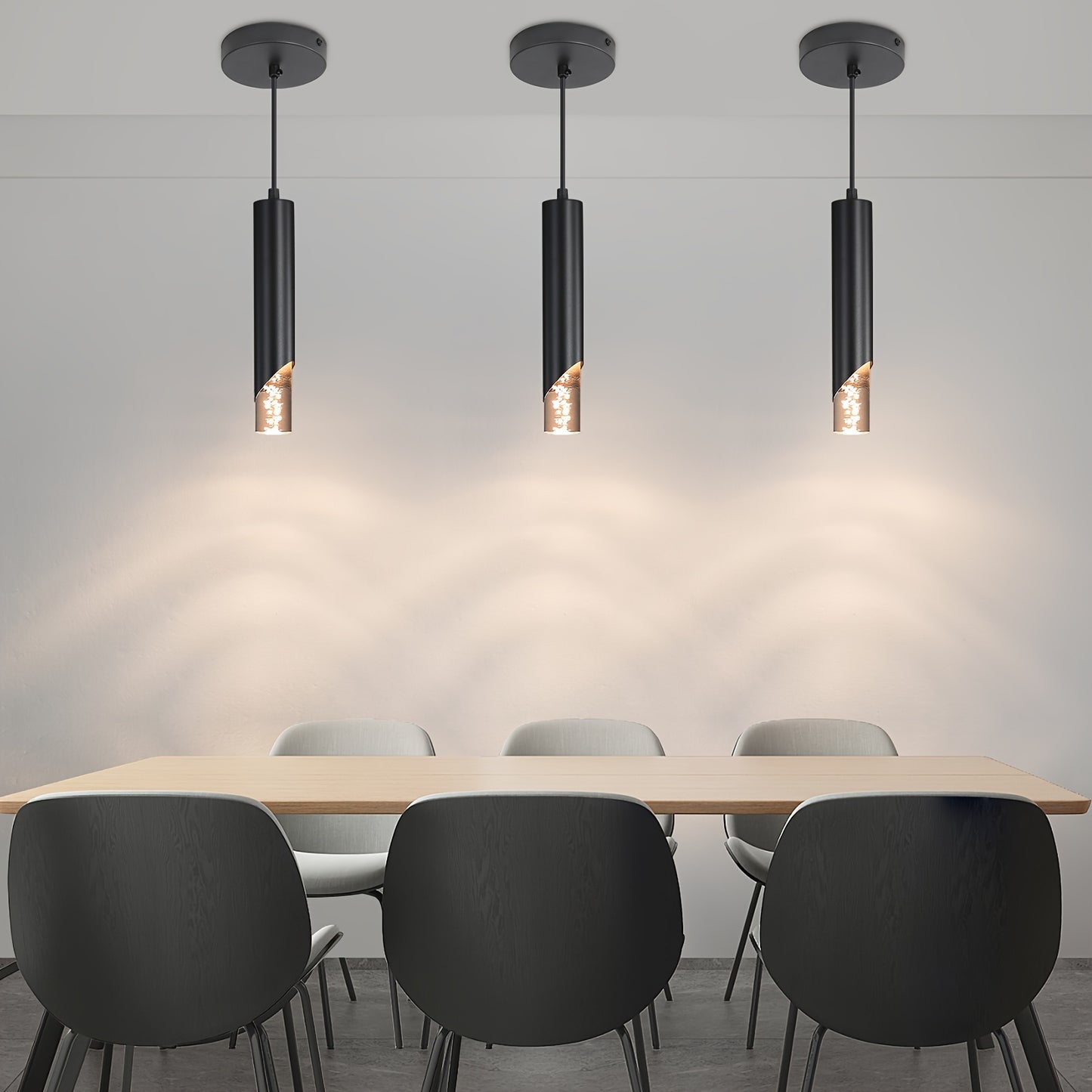 1/2/3pcs LED Pendant Lights, Mini L-shaped Pendant Lights Suitable for Kitchen, Restaurant, Bedroom and Bar