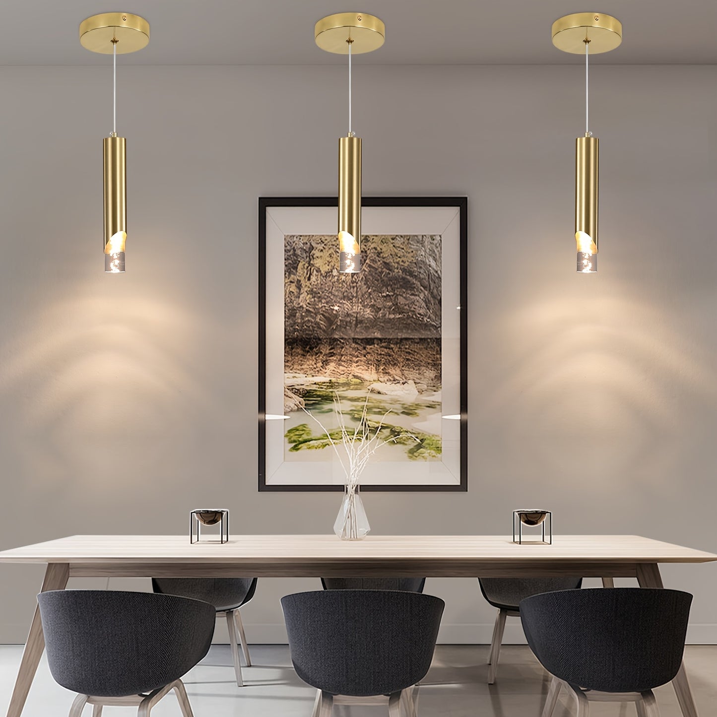 1/2/3pcs LED Pendant Lights, Mini L-shaped Pendant Lights Suitable for Kitchen, Restaurant, Bedroom and Bar