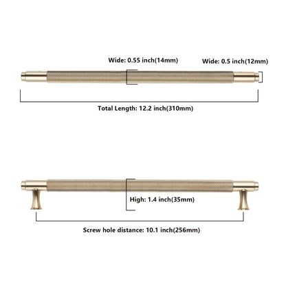 10 Pack 9 Inch(228mm) Golden Kitchen Cabinet Handles, Cabinet Pulls Kitchen Cabinet Hardware For Cupboard Drawer Pulls
