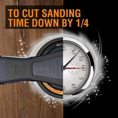 MAXXT Electric 2, 5mm Random Orbital Sander - 350W 3A Multi-Function Variable Speed 4000-10000rpm, 10 Sanding Papers, 110V Plug-in, Ergonomic Handle for Woodworking, Metalworking & DIY Projects, Sander for Woodworking, Metalw