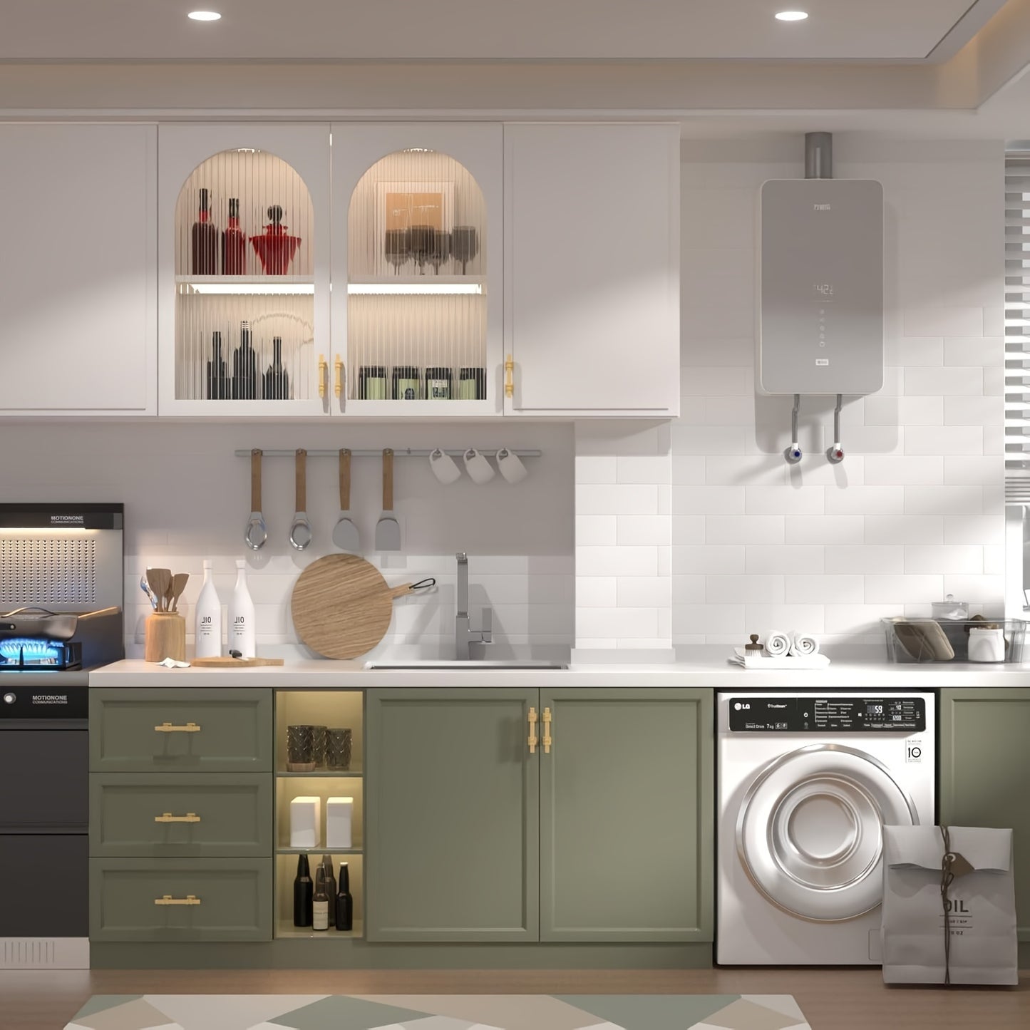 Haliwu 20 Pack Gold Cabinet Pulls, Brushed Brass Cabinet Pulls Square Gold Cabinet Handles, Kitchen Cabinet Handles Hardware