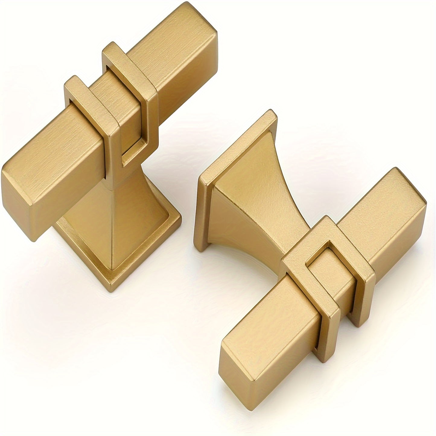 Haliwu 20 Pack Gold Cabinet Pulls, Brushed Brass Cabinet Pulls Square Gold Cabinet Handles, Kitchen Cabinet Handles Hardware