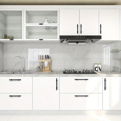 30 Pack Black Cabinet Handles - 5" Hole Center Cabinet Pulls Matte Black Drawer Pulls Cabinet Hardware Kitchen Handles for Cabinets