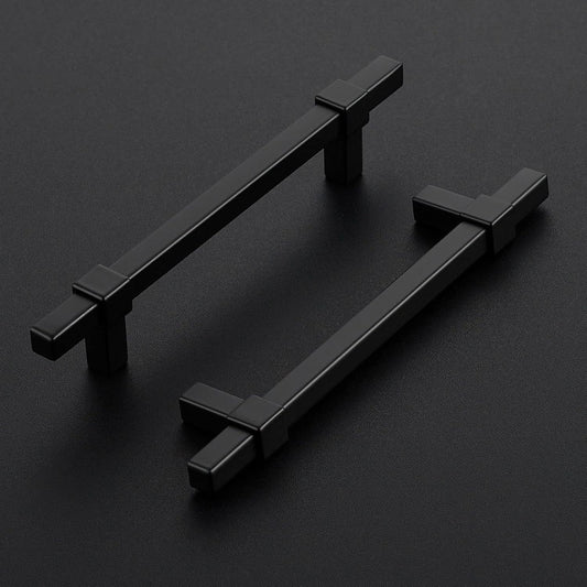30 Pack Black Cabinet Handles - 5" Hole Center Cabinet Pulls Matte Black Drawer Pulls Cabinet Hardware Kitchen Handles for Cabinets