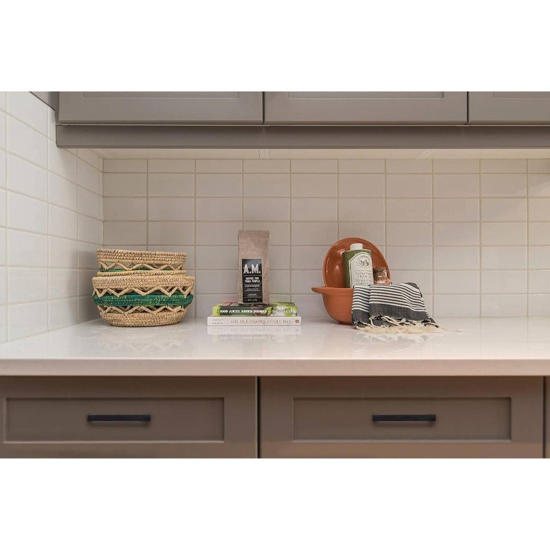 45 Pack Solid 3 Inch Center to Center Slim Square Bar Cabinet Handles & Drawer Pulls - Matte Black Modern Minimalist Kitchen Hardware with Flat Panel Design, Easy-Grip Rounded Edges, Durable Construction for Cabinets, Drawers