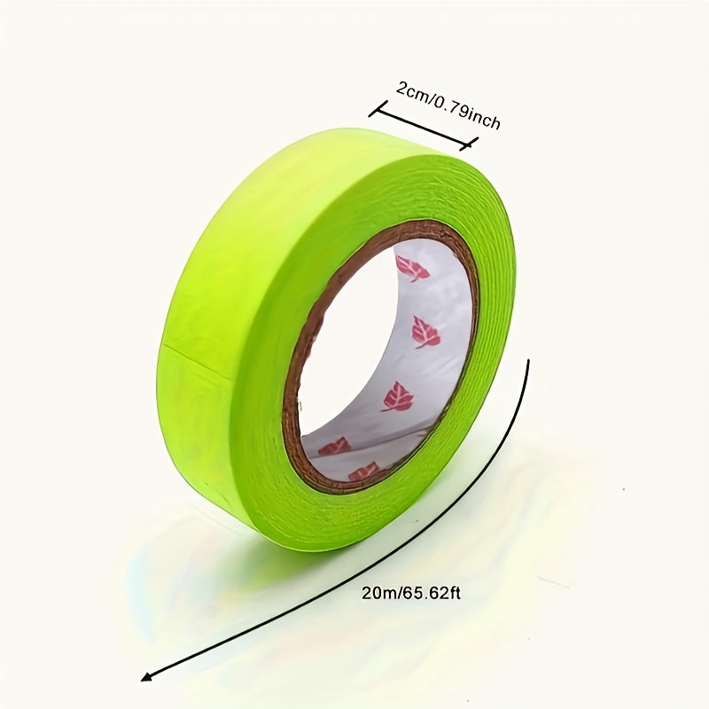 5/10/15/20pcs Multi-Surface Painters Tape - 2cm x 65ft Green High Quality Masking Tape, No Residue Removable Protective Tape for Walls, Plastic, Glass, Floors - Ideal for DIY Projects, Home Decor & Crafts, Wall Protection, Ne
