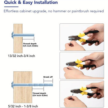 Hardware 7.38 Inch Brushed Nickel&Gold Cabinet Pulls Handles Kitchen Cabinet Handles Drawer Pulls Kitchen Cabinet Hardware Dresser Cupboard Handles Dresser Drawer Pulls 5 Inch CC, Kitchen Cupboard Handles, Cupboard Handles An