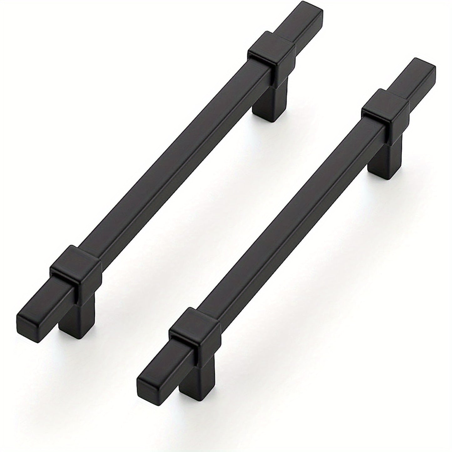 30 Pack Black Cabinet Handles - 5" Hole Center Cabinet Pulls Matte Black Drawer Pulls Cabinet Hardware Kitchen Handles for Cabinets