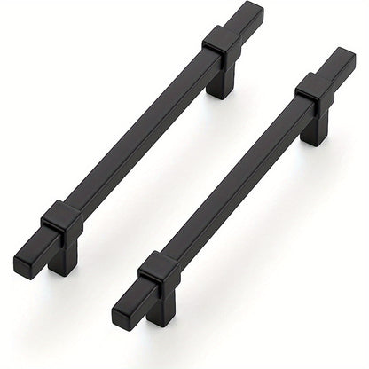 30 Pack Black Cabinet Handles - 5" Hole Center Cabinet Pulls Matte Black Drawer Pulls Cabinet Hardware Kitchen Handles for Cabinets