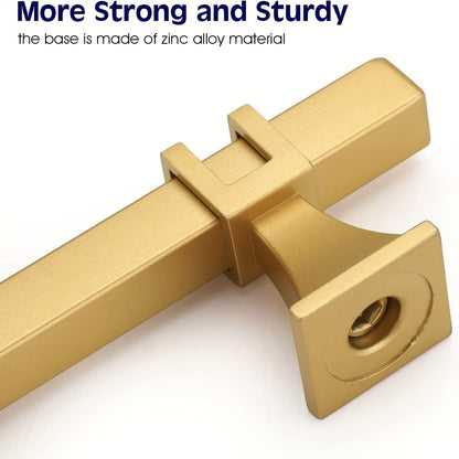 Haliwu 20 Pack Gold Cabinet Pulls, Brushed Brass Cabinet Pulls Square Gold Cabinet Handles, Kitchen Cabinet Handles Hardware