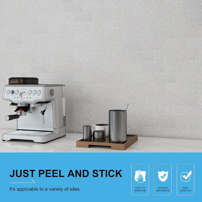 100 pcs Peel and Stick Backsplash Tiles 3x6 Inch - Modern Marble-Style PVC Wall Tiles for Kitchen, Bathroom, Fireplace - Easy-to-Install, Waterproof & Durable, Bathroom Wall Tiles, Fireplace Accent, Sleek Tile Design, Easy in