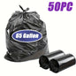 65 gallons thick heavy duty garbage bags, high quality 25/ 50/ 100/ 150 black garbage bags