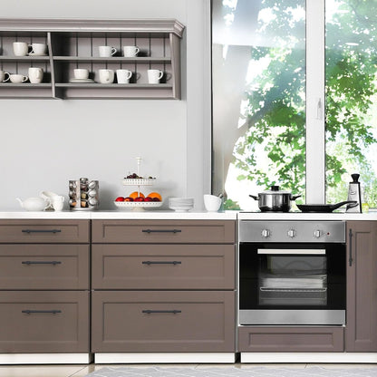 30 Pack Black Cabinet Handles - 5" Hole Center Cabinet Pulls Matte Black Drawer Pulls Cabinet Hardware Kitchen Handles for Cabinets