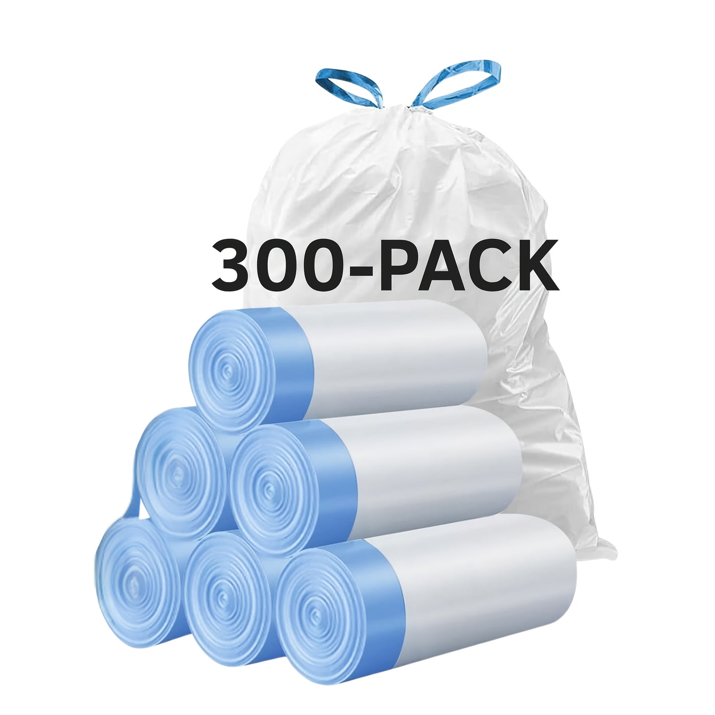 Heavy-Duty Extra Thick 13 Gallon Trash Bags 300