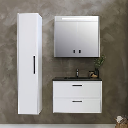 10pcs Black Aluminum Cabinet Handles - American Solid Thickened Drawer Pulls, Polished Finish, 3 Sizes, Includes Two Sizes of Mounting Screws, Furniture Hardware for Cabinets & Drawers, Handles for cabinets, American Style Ha