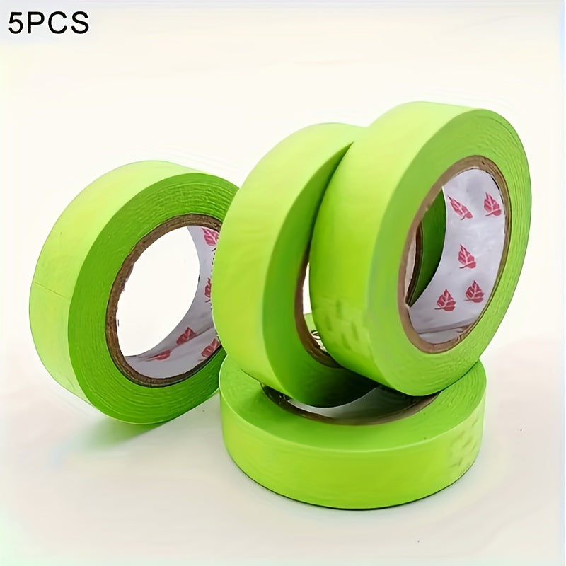 5/10/15/20pcs Multi-Surface Painters Tape - 2cm x 65ft Green High Quality Masking Tape, No Residue Removable Protective Tape for Walls, Plastic, Glass, Floors - Ideal for DIY Projects, Home Decor & Crafts, Wall Protection, Ne