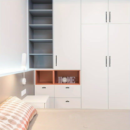 5 Pack/ Black&Golden Cabinet Pulls, 2 Tone Cabinet Handles Drawer Pulls, Kitchen Cabinet Handles, 5-inch (128mm) Hole Center Spacing Solid Dresser Pulls Hardware