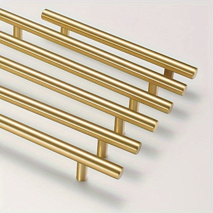 30pcs set of domineering Golden long cabinet door handles, kitchen hardware door handles, metal cabinet handles, screw length 0. 98in, Highly integrated with furniture