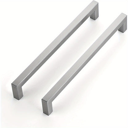 32pcs 8-4/ 5 Inch Kitchen Square Cabinet Handles Satin Nickel Cabinet Pulls Brushed Nickel Drawer Pulls Kitchen Cabinet Hardware Kitchen Handles