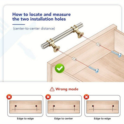 Hardware 7.38 Inch Brushed Nickel&Gold Cabinet Pulls Handles Kitchen Cabinet Handles Drawer Pulls Kitchen Cabinet Hardware Dresser Cupboard Handles Dresser Drawer Pulls 5 Inch CC, Kitchen Cupboard Handles, Cupboard Handles An