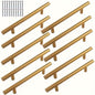 30pcs set of domineering Golden long cabinet door handles, kitchen hardware door handles, metal cabinet handles, screw length 0. 98in, Highly integrated with furniture