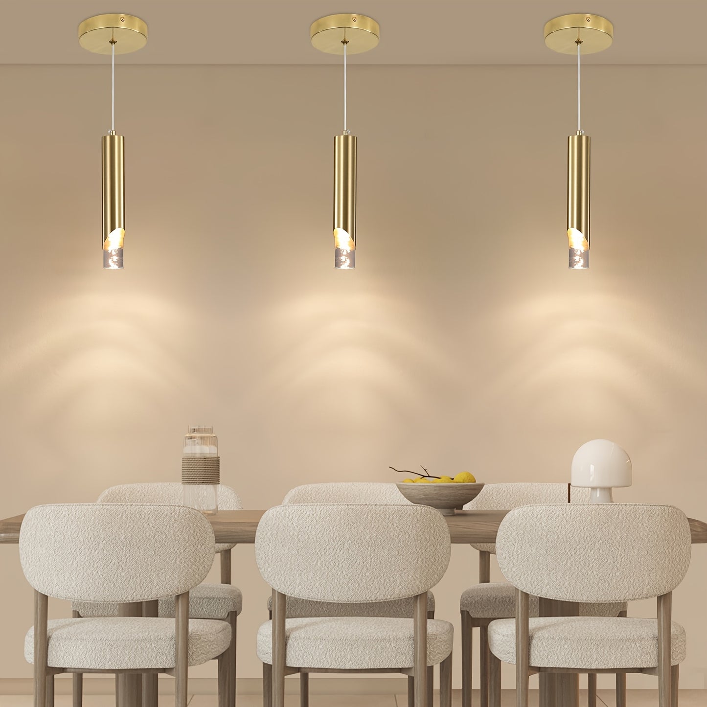 1/2/3pcs LED Pendant Lights, Mini L-shaped Pendant Lights Suitable for Kitchen, Restaurant, Bedroom and Bar
