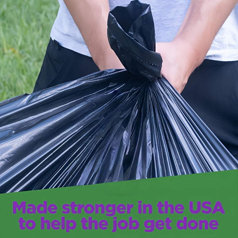 65 gallons thick heavy duty garbage bags, high quality 25/ 50/ 100/ 150 black garbage bags
