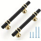 20 Pack 6 Inch Matte Black&Golden Cabinet Pulls Handles Kitchen Cabinet Handles Drawer Pulls Kitchen Cabinet Hardware Dresser Cupboard Handles Drawer Dresser Drawer Pulls 3.75 Inch CC