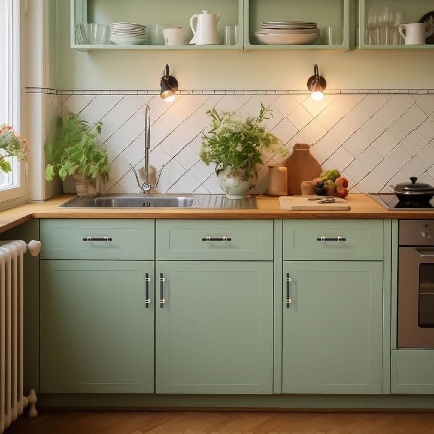 20 Pack 6 Inch Matte Black&Golden Cabinet Pulls Handles Kitchen Cabinet Handles Drawer Pulls Kitchen Cabinet Hardware Dresser Cupboard Handles Drawer Dresser Drawer Pulls 3.75 Inch CC